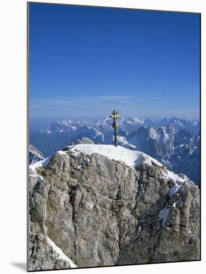 Zugspitze Peak 2963M, Highest Mountain in Germany, Bavaria, Germany-Hans Peter Merten-Mounted Photographic Print