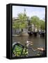 Zuiderkerk and Canal, Amsterdam, Holland, Europe-Frank Fell-Framed Stretched Canvas
