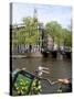 Zuiderkerk and Canal, Amsterdam, Holland, Europe-Frank Fell-Stretched Canvas