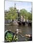 Zuiderkerk and Canal, Amsterdam, Holland, Europe-Frank Fell-Mounted Photographic Print