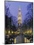 Zuiderkerkand Canal at Night, Amsterdam, Holland-Jon Arnold-Mounted Photographic Print