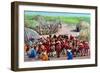 Zulu Celebration, 1989-Komi Chen-Framed Giclee Print