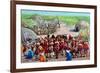 Zulu Celebration, 1989-Komi Chen-Framed Giclee Print