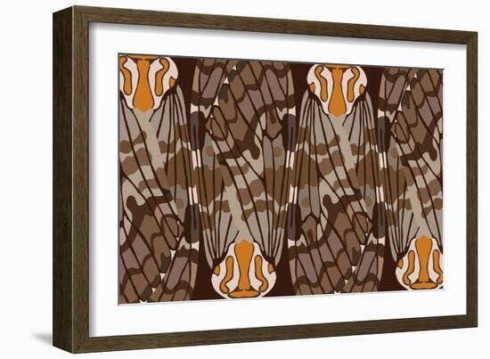 Zulu Closed Feather-Belen Mena-Framed Giclee Print