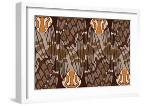 Zulu Closed Feather-Belen Mena-Framed Giclee Print