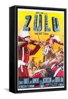 ZULU, Italian poster art, 1964.-null-Framed Stretched Canvas