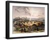 Zulu Kraal Near Umlazi in Natal-George French Angas-Framed Giclee Print