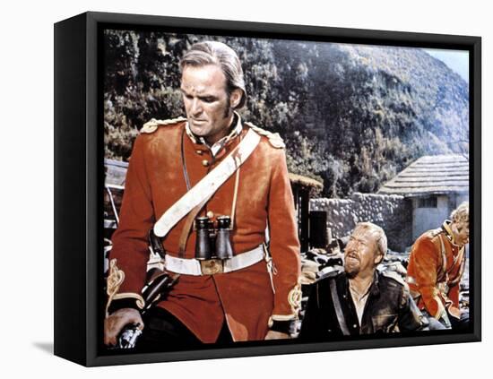 Zulu, Stanley Baker, Michael Caine, 1964-null-Framed Stretched Canvas
