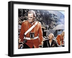 Zulu, Stanley Baker, Michael Caine, 1964-null-Framed Photo