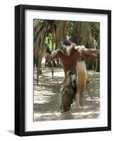 Zulu Tribal Dance Group, Dumazula Cultural Village, South Africa, Africa-Peter Groenendijk-Framed Photographic Print