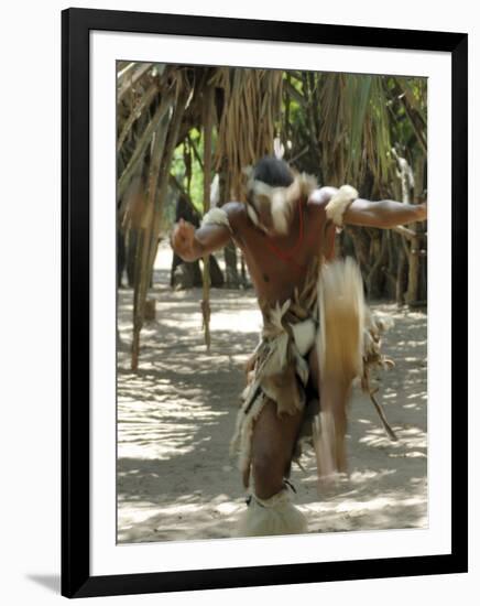 Zulu Tribal Dance Group, Dumazula Cultural Village, South Africa, Africa-Peter Groenendijk-Framed Photographic Print