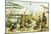 Zulu Village-James Edwin Mcconnell-Mounted Giclee Print