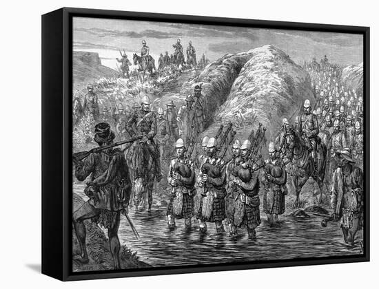 Zulu War Evacuation-null-Framed Stretched Canvas