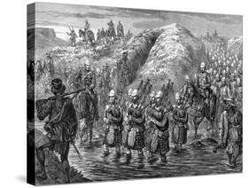 Zulu War Evacuation-null-Stretched Canvas