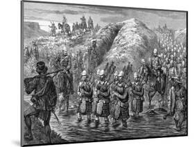 Zulu War Evacuation-null-Mounted Art Print