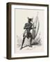 Zulu Warrior, Kaffraria, South Africa, 1851-null-Framed Giclee Print