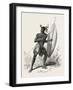 Zulu Warrior, Kaffraria, South Africa, 1851-null-Framed Giclee Print