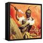 Zulu Warrior-McConnell-Framed Stretched Canvas