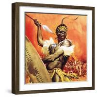 Zulu Warrior-McConnell-Framed Giclee Print