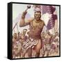 Zulu Warrior-Pat Nicolle-Framed Stretched Canvas