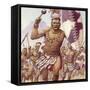 Zulu Warrior-Pat Nicolle-Framed Stretched Canvas