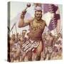 Zulu Warrior-Pat Nicolle-Stretched Canvas