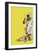 Zulu Warriors-Mcbride-Framed Giclee Print