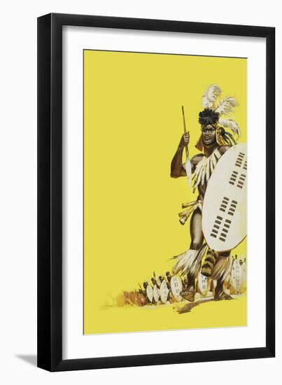 Zulu Warriors-Mcbride-Framed Giclee Print