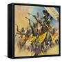 Zulu Warriors-McConnell-Framed Stretched Canvas