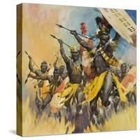 Zulu Warriors-McConnell-Stretched Canvas