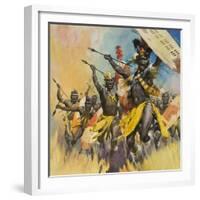 Zulu Warriors-McConnell-Framed Giclee Print