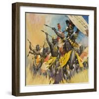 Zulu Warriors-McConnell-Framed Giclee Print