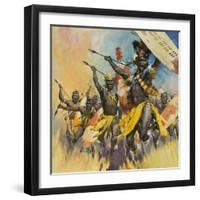 Zulu Warriors-McConnell-Framed Giclee Print