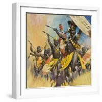 Zulu Warriors-McConnell-Framed Giclee Print