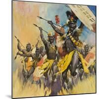 Zulu Warriors-McConnell-Mounted Giclee Print