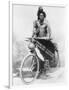 Zulu with a Bicycle-null-Framed Photographic Print
