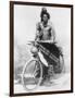 Zulu with a Bicycle-null-Framed Photographic Print