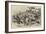 Zulus Charging-Charles Edwin Fripp-Framed Giclee Print