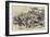 Zulus Charging-Charles Edwin Fripp-Framed Giclee Print