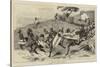 Zulus Charging-Charles Edwin Fripp-Stretched Canvas