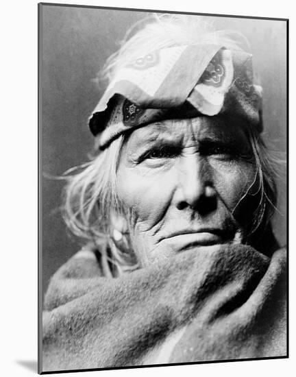 Zuni Elder-Edward S^ Curtis-Mounted Giclee Print