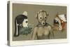 Zuni Masks and Ko-Ye-Me-Shi-null-Stretched Canvas