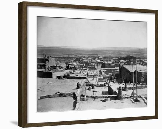 Zuni Pueblo in New Mexico-John K. Hillers-Framed Photographic Print