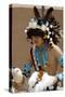 Zuni Pueblo Red-Tailed-Hawk Dancer Performing at the Gallup Intertribal Ceremonials, New Mexico.-null-Stretched Canvas