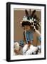 Zuni Pueblo Red-Tailed-Hawk Dancer Performing at the Gallup Intertribal Ceremonials, New Mexico.-null-Framed Giclee Print