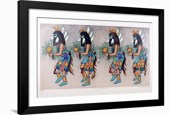 Zuni Rain Dancers-Alice Asmar-Framed Collectable Print