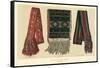 Zuni Woven Sashes-null-Framed Stretched Canvas