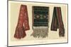 Zuni Woven Sashes-null-Mounted Art Print