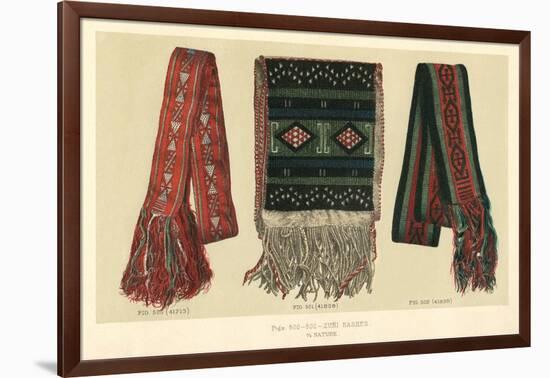 Zuni Woven Sashes-null-Framed Art Print