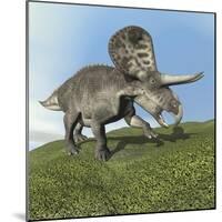 Zuniceratops Dinosaur-null-Mounted Art Print